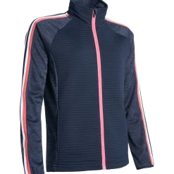 Abacus Ladies Golf Apparel^Turnberry 3D tripe Fu Zip Outerwear Jacket Gof Appare