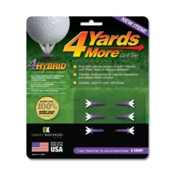 Accelerated Golf Tees^4 Yards More 4HYBRID Golf Tees