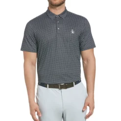 Accelerated Golf Golf Shirts^icro Geo Aover Print hirt Poo hort eeve Gof Appare