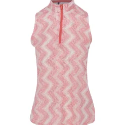 Adidas Ladies Golf Apparel^Utiate365 Ottoan Printed eevee hirt Poo hort eeve Gof Appare