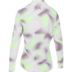 Adidas Ladies Golf Apparel^Utiate365 Printed Quarter-Zip ock Outerwear Puover Gof Appare