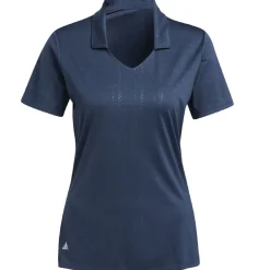 Adidas Ladies Golf Apparel^Eboed Priegreen hirt Poo hort eeve Gof Appare