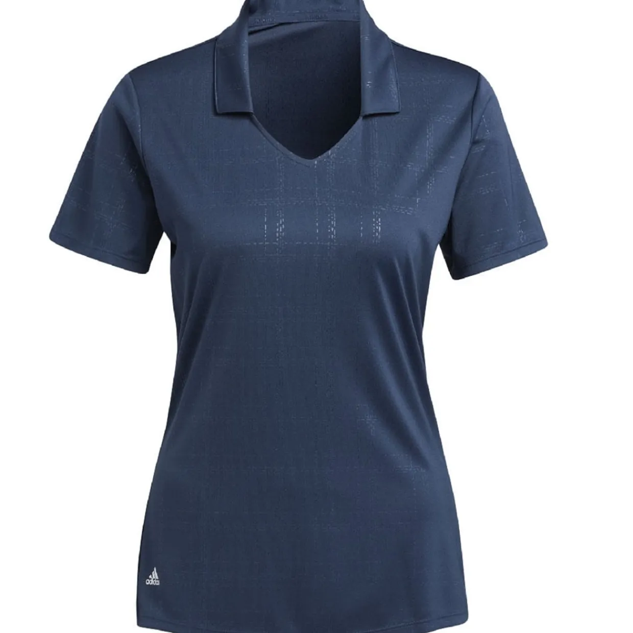 Adidas Ladies Golf Apparel^Eboed Priegreen hirt Poo hort eeve Gof Appare