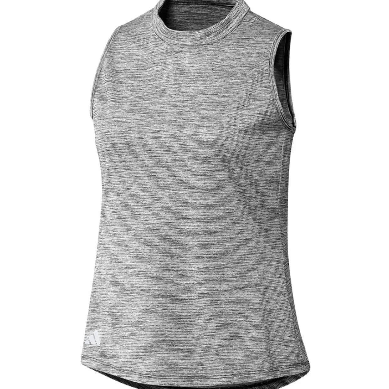 Adidas Ladies Golf Apparel^Eentia Heathered ock-Neck hirt T-hirt Gof Appare