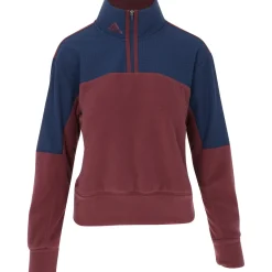 Adidas Ladies Golf Apparel^Feece Quarter Zip Outerwear Puover Gof Appare