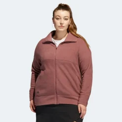 Adidas Ladies Golf Apparel^Full Zip Fleece Outerwear Jacket Golf Apparel