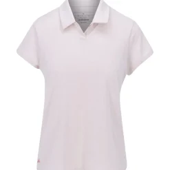 Adidas Ladies Golf Apparel^Go To Heathered hirt Poo hort eeve Gof Appare