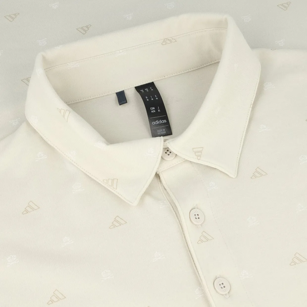 Adidas Golf Shirts^Go-To ini-Cret Print hirt Poo hort eeve Gof Appare
