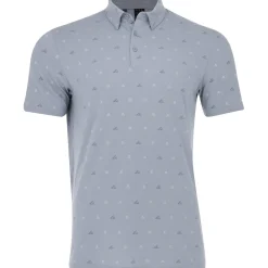 Adidas Golf Shirts^Go-To ini-Cret Print hirt Poo hort eeve Gof Appare