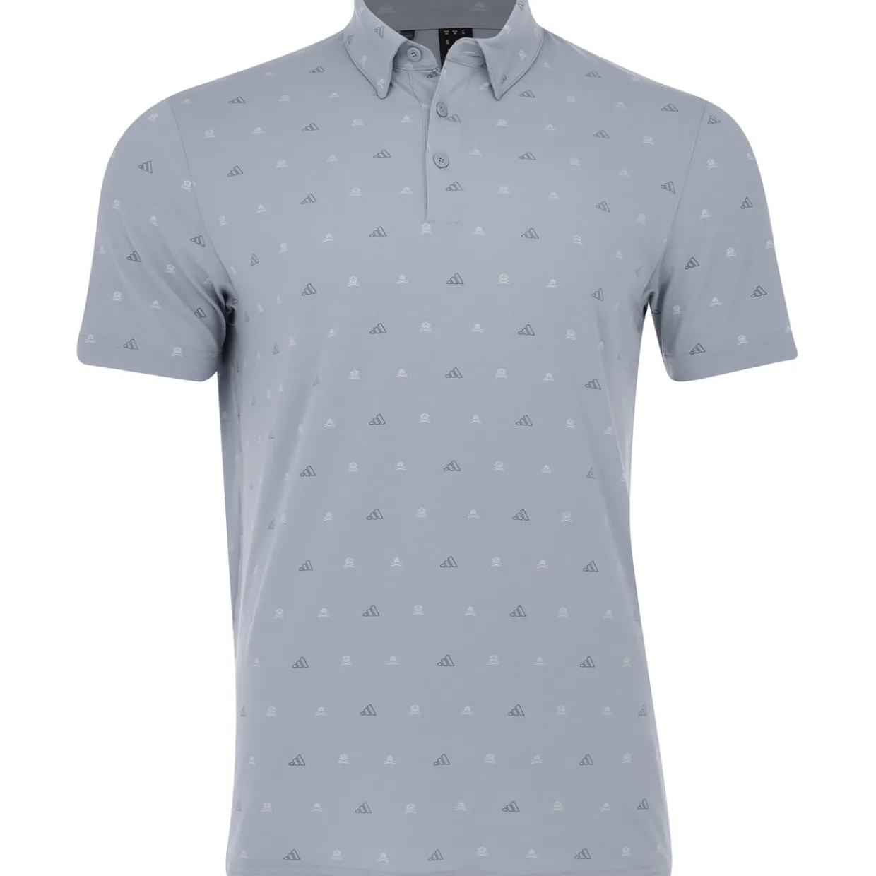 Adidas Golf Shirts^Go-To ini-Cret Print hirt Poo hort eeve Gof Appare