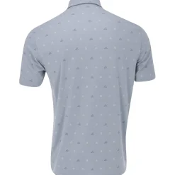 Adidas Golf Shirts^Go-To ini-Cret Print hirt Poo hort eeve Gof Appare