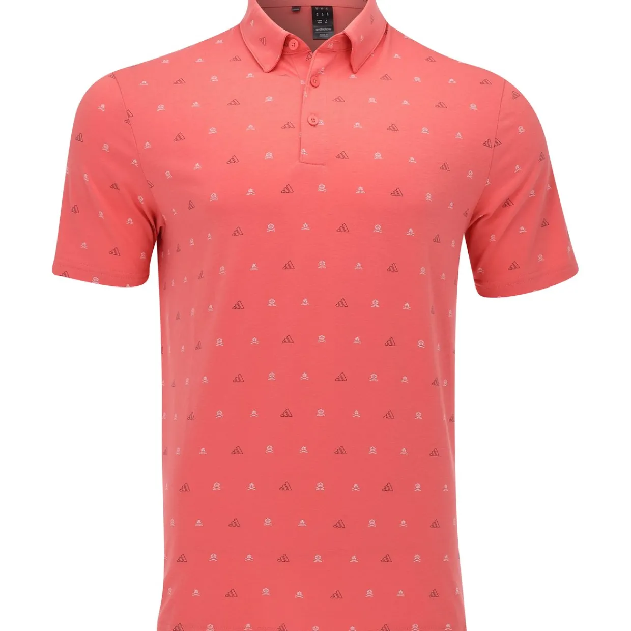 Adidas Golf Shirts^Go-To ini-Cret Print hirt Poo hort eeve Gof Appare