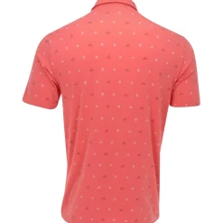 Adidas Golf Shirts^Go-To ini-Cret Print hirt Poo hort eeve Gof Appare