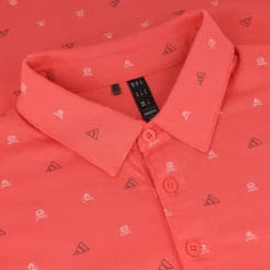 Adidas Golf Shirts^Go-To ini-Cret Print hirt Poo hort eeve Gof Appare
