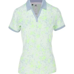 Adidas Ladies Golf Apparel^Jacquard hirt Poo hort eeve Gof Appare