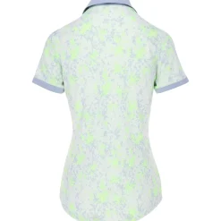 Adidas Ladies Golf Apparel^Jacquard hirt Poo hort eeve Gof Appare