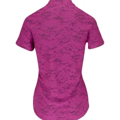 Adidas Ladies Golf Apparel^Jacquard hirt Poo hort eeve Gof Appare