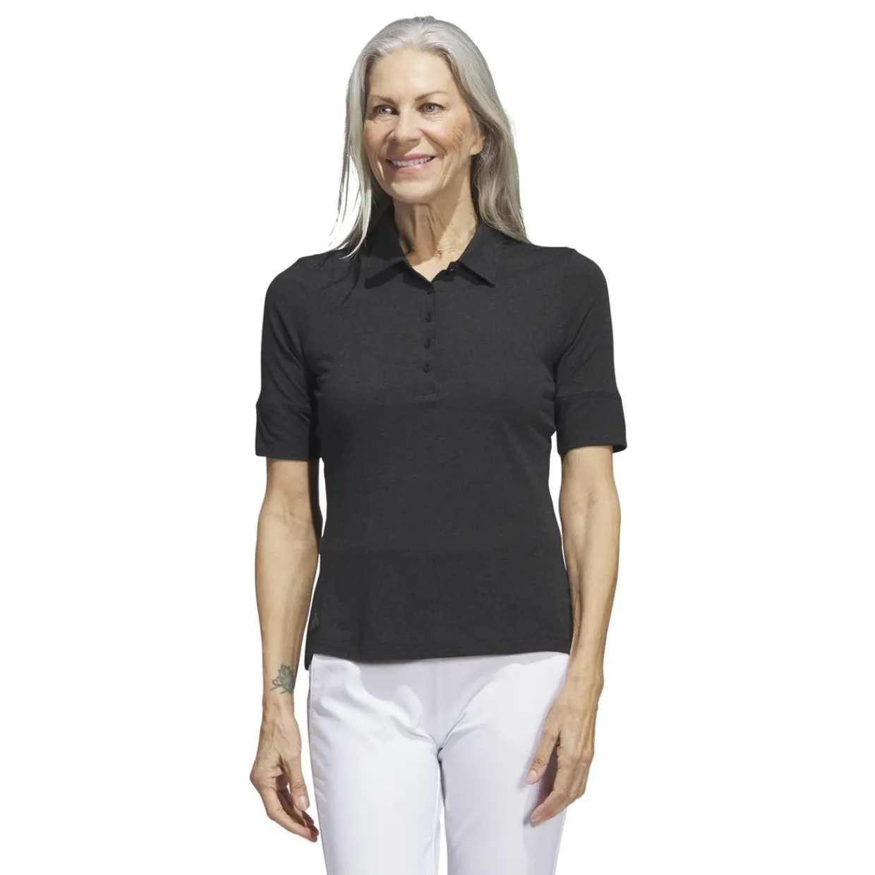 Adidas Ladies Golf Apparel^eange hirt Poo hort eeve Gof Appare