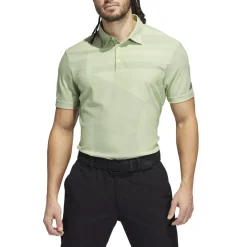 Adidas Golf Shirts^hape Jacquard hirt Poo hort eeve Gof Appare