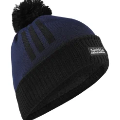 Adidas Golf Hats^3-Stripes COLD RDY Pom Beanie Headwear Knit Hat Golf Apparel