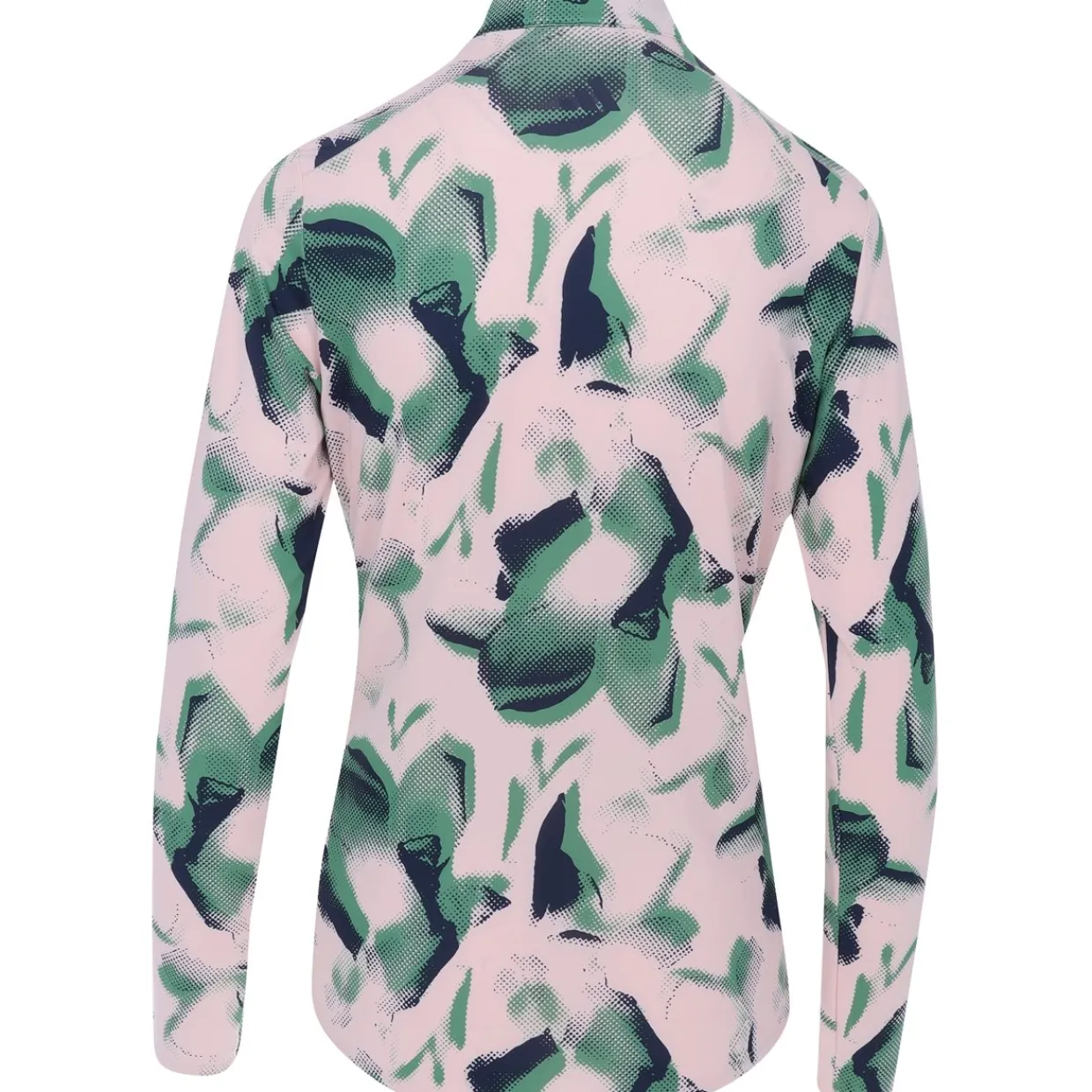 Adidas Ladies Golf Apparel^Utiate365 Printed Quarter-Zip ock hirt Poo ong eeve Gof Appare