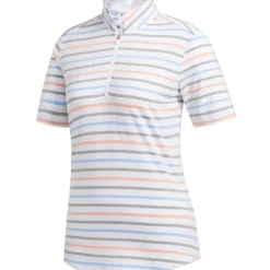 Adidas Ladies Golf Apparel^Utiate tripe hirt Poo hort eeve Gof Appare
