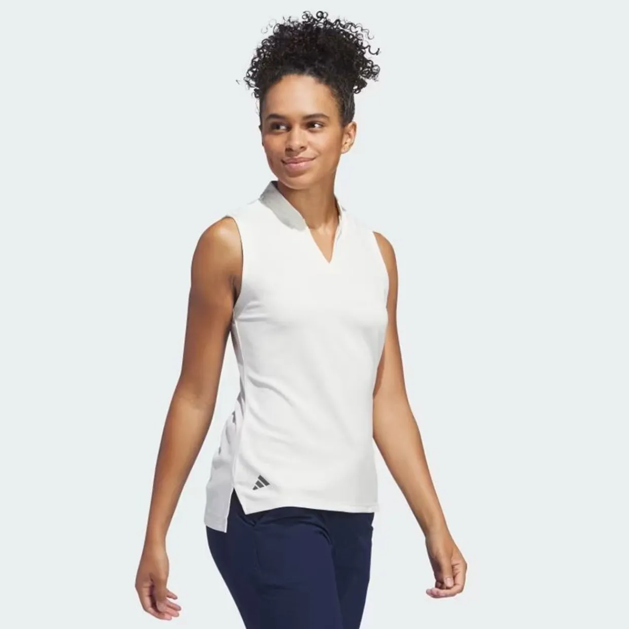 Adidas Ladies Golf Apparel^Utiate365 Textured eevee hirt Poo hort eeve Gof Appare