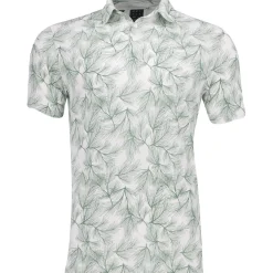 Adidas Golf Shirts^UT365 Pine Print hirt Poo hort eeve Gof Appare