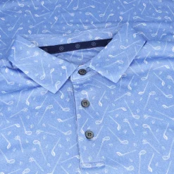 Ben Hogan Mens Golf Apparel|Golf Shirts^Heather Gof Cub Print hirt Poo hort eeve Gof Appare
