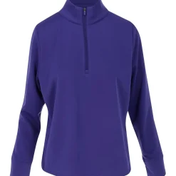 Ben Hogan Ladies Golf Apparel^Tech Feece 1/4 Zip Outerwear Puover Gof Appare
