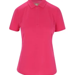 Ben Hogan Ladies Golf Apparel^Ventiation oid Zip hirt Poo hort eeve Gof Appare
