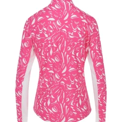 Ben Hogan Ladies Golf Apparel^Abtract Printed un Protection hirt Poo ong eeve Gof Appare
