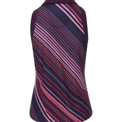 Ben Hogan Ladies Golf Apparel^Energy tripe Printed W/ eh Piecing hirt Poo hort eeve Gof Appare