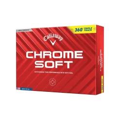 Callaway Alignment Stamped Golf Balls^Chrome Soft 360 Triple Track Low Compression Golf Balls