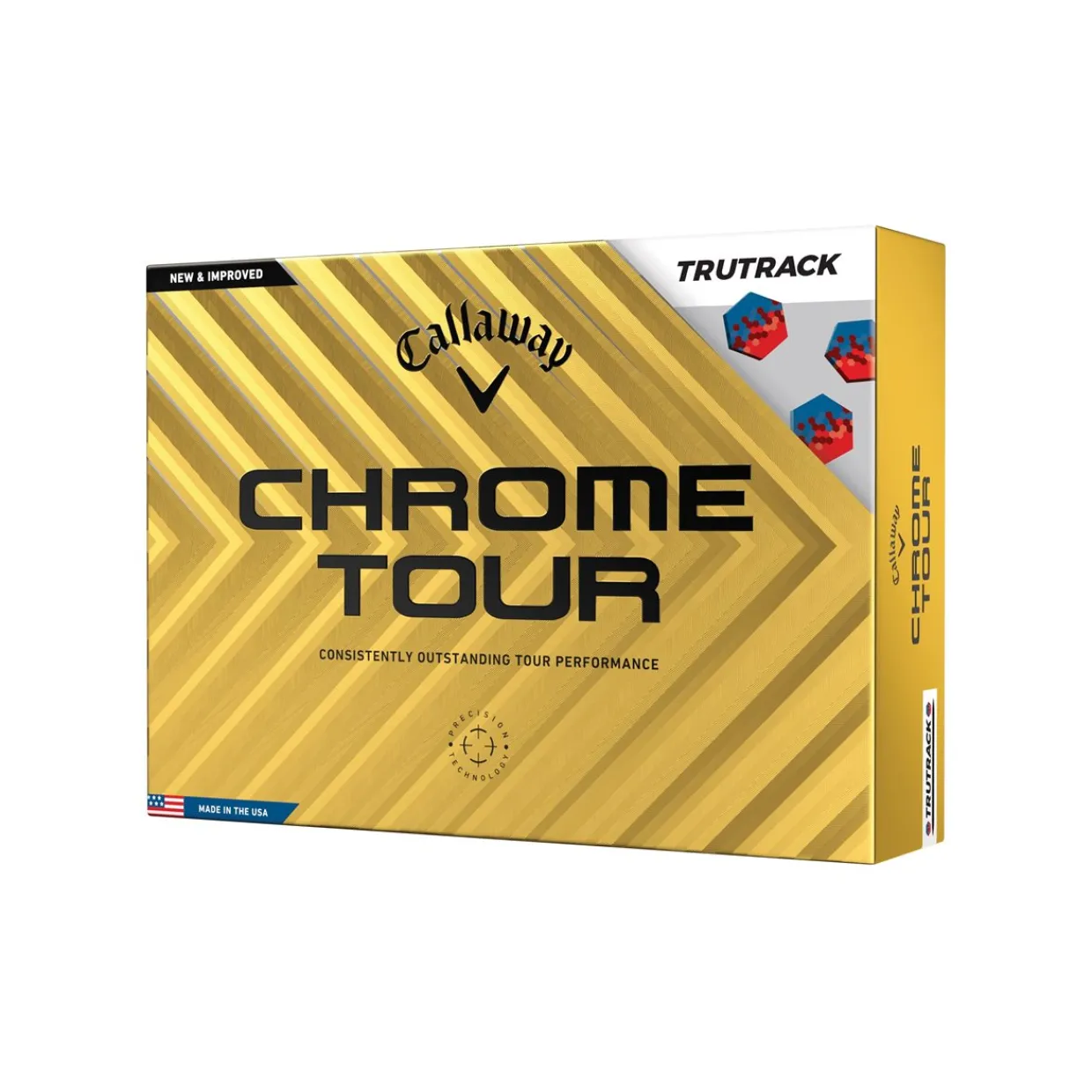 Callaway Alignment Stamped Golf Balls^Chrome Tour TruTrack Tour Golf Balls