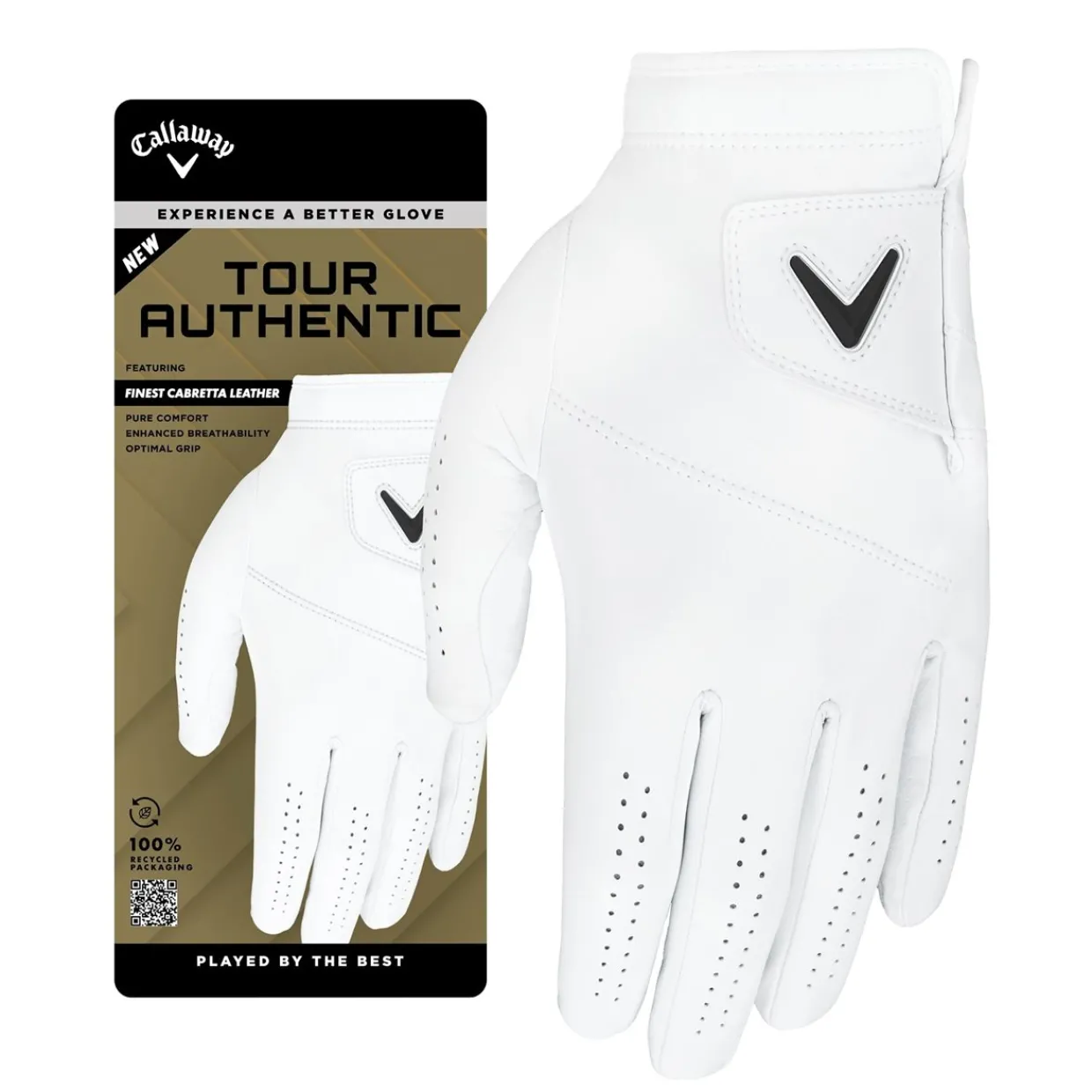 Callaway Golf Glove^Tour Authentic 25 Left Handed Golf Glove Golf Gloves