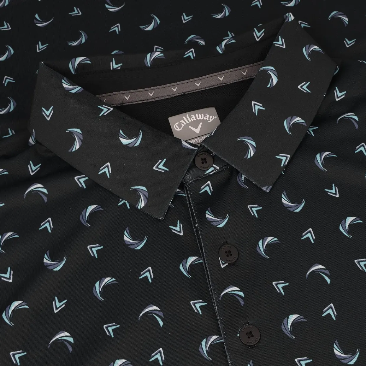 Callaway Golf Shirts^Abtract wing Chevron Print hirt Poo hort eeve Gof Appare