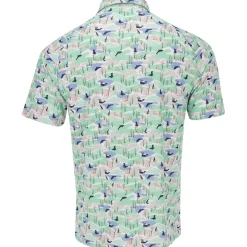 Callaway Golf Shirts^A-Over Abtract Coata Print hirt Poo hort eeve Gof Appare