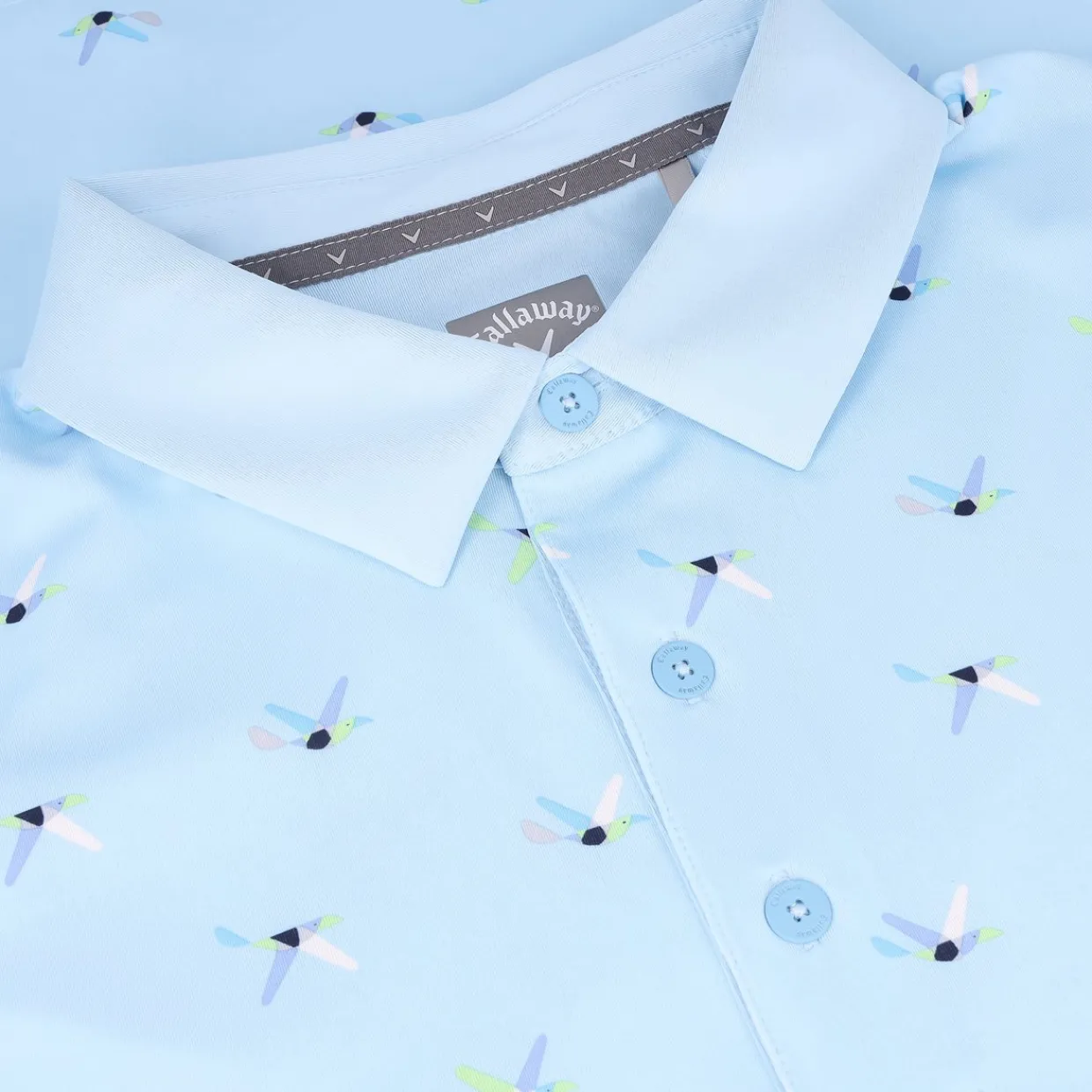 Callaway Golf Shirts^A Over Birdie Print hirt Poo hort eeve Gof Appare