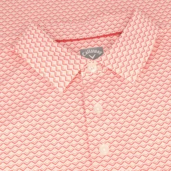 Callaway Golf Shirts^A Over Gradient CHEV Printed hirt Poo hort eeve Gof Appare