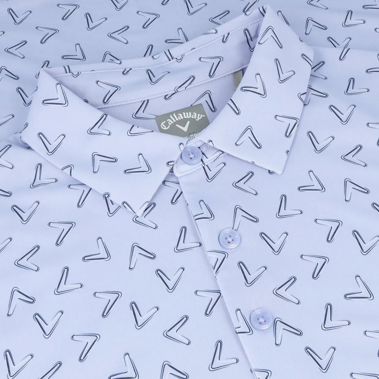 Callaway Golf Shirts^A Over arge Chevron Print hirt Poo hort eeve Gof Appare