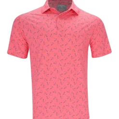 Callaway Golf Shirts^A Over arge Chevron Print hirt Poo hort eeve Gof Appare