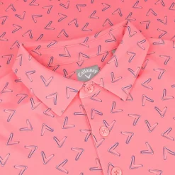 Callaway Golf Shirts^A Over arge Chevron Print hirt Poo hort eeve Gof Appare