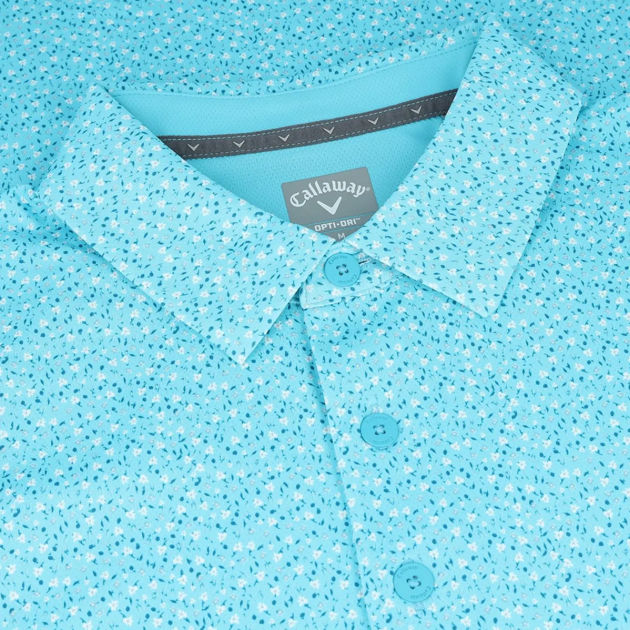 Callaway Golf Shirts^A Over icro Fora Print hirt Poo hort eeve Gof Appare