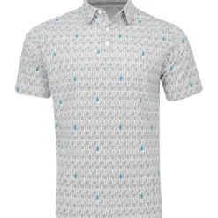 Callaway Golf Shirts^A Over cotch Novety Print hirt Poo hort eeve Gof Appare