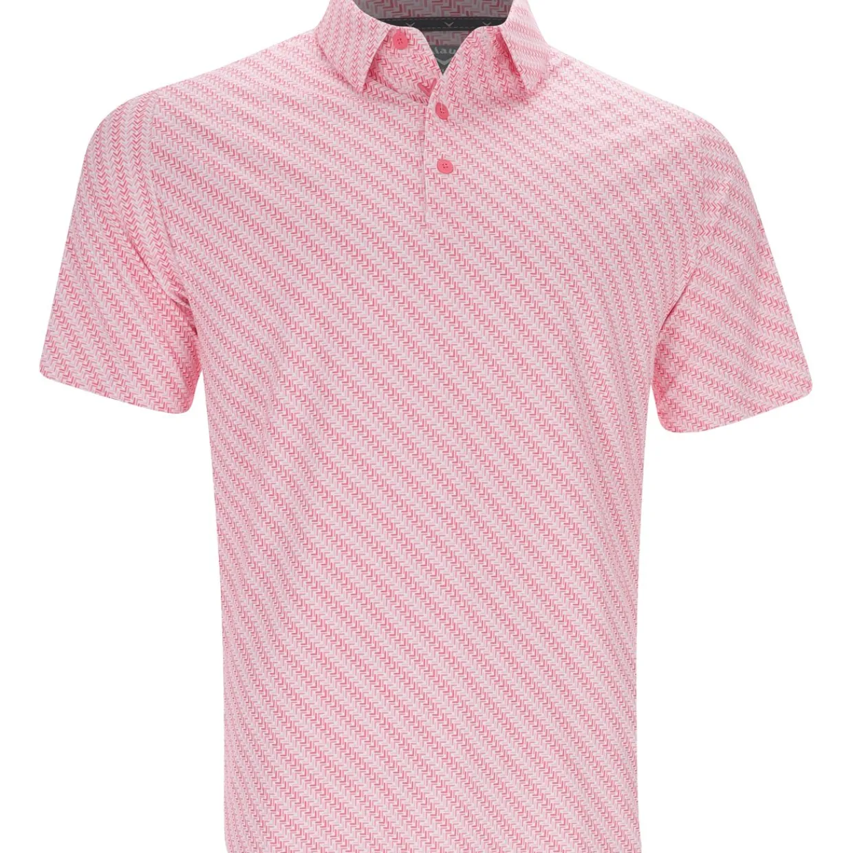 Callaway Golf Shirts^Chevron Twi Print hirt Poo hort eeve Gof Appare