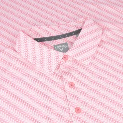 Callaway Golf Shirts^Chevron Twi Print hirt Poo hort eeve Gof Appare