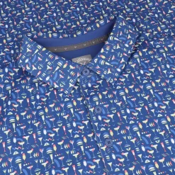 Callaway Golf Shirts^Cocktai Print hirt Poo hort eeve Gof Appare
