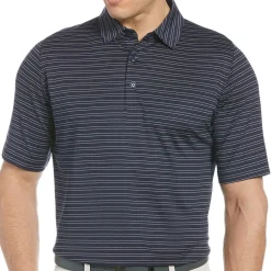 Callaway Golf Shirts^Fine ine Vented tripe hirt Poo hort eeve Gof Appare
