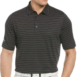 Callaway Golf Shirts^Fine ine Vented tripe hirt Poo hort eeve Gof Appare